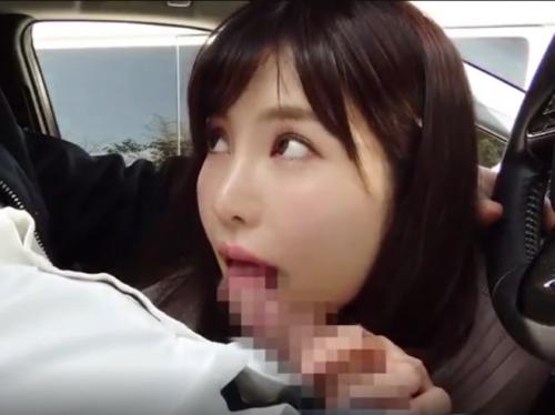 【フェラ抜き】美形のお姉さんが車内で手コキフェラで射精させる動画ｗ【小野夕子】