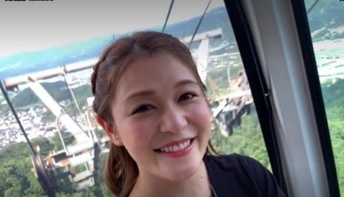 巨乳美熟女と不倫旅行!夫に見せない笑顔!温泉風呂でバックから生ハメ中出しセックスでイキまくる!