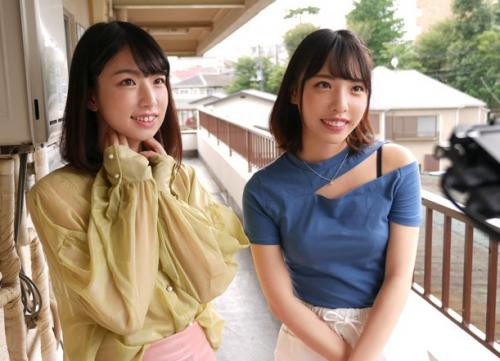 小悪魔コンビがM男くんの自宅に突撃！Wフェラに挟み撃ち淫語ささやき手コキに素人男性がたまらず射精！