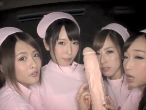 ◎痴女ナース集団◎ドエロいナース達が硬くなった巨根をあらゆる手で貪り、卑猥な膣内で精子を絞りだす！！
