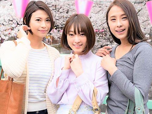 【マジックミラー号】「このおちんちんヤバい！」ホロ酔い三人組の人妻が夫よりデカいチンコでハーレムプレイ！【人妻ナンパ】