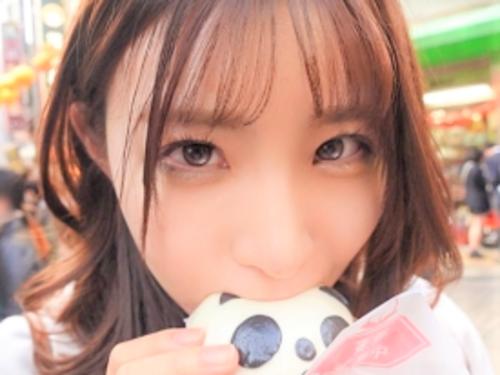 【素人ハメ撮り】やっと…二人きり//超桃尻のあざカワJDと横浜デートからのホテルで…♥美乳おっぱいの清楚系美人がフェラ