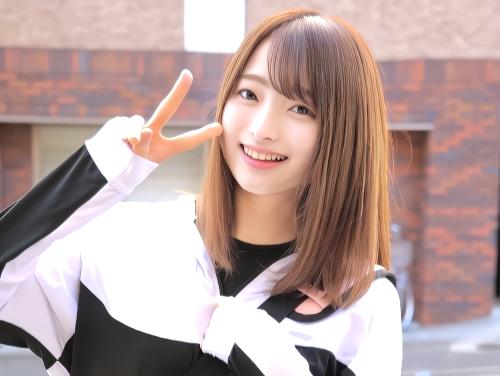 【素人ナンパ】カメラの前で全裸になりパイパンまんこ撮られても平気な羞恥心ないスレンダー美少女がノーパンで白タイツを直穿き