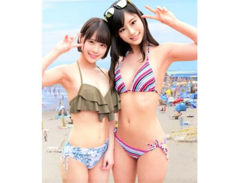 【素人ナンパ】美巨乳おっぱいのスレンダー水着ギャルに童貞オトコが中出し!素股オイルマッサージで興奮した美人お姉さん騎乗位