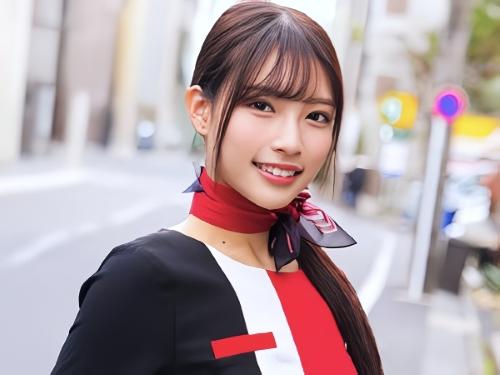 【素人ナンパ】一流百貨店に勤務する美容部員が黒パンスト越しにパンツ見られ羞恥!!足舐めしてきた男に騎乗位で突かれ興奮