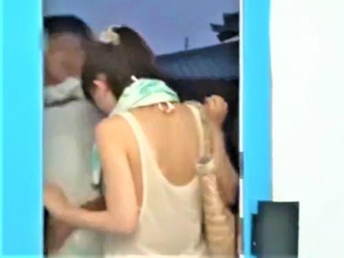 【MM号】付き合って半年の水着お姉さん「好きです//」貧乳おっぱいのスレンダー美女がマッサージ師に寝取られた【素人ナンパ】