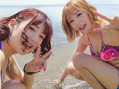 【ナンパ×痴女】「ウチらと一緒に遊ぼうよッ♥」冴えない男を逆ナンして容赦なく痴女責めしちまってる水着ギャルさんｗｗｗ