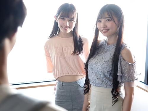 【彼女の妹】お姉ちゃんとSEXはした？断ってもグイグイくる双子の妹にベロチューキスやフェラ手コキされ勃起してしまった僕