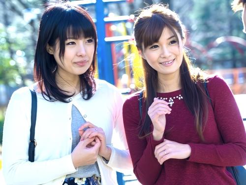 【人妻ナンパ】ママ友のおまんこに電マあてた清楚系スレンダー美人が立場逆転し乳首責め乳首舐めクンニされ背面騎乗位で中出しされた