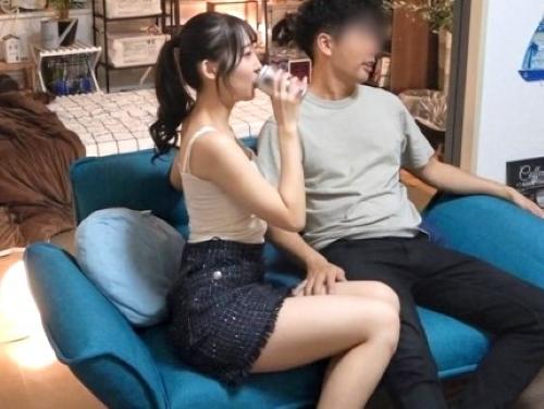 【素人ナンパ】マッチングアプリで出会った顔良しノリ良しお姉さんを家に連れ込みSEX目論む男に背面騎乗位するスレンダー美人
