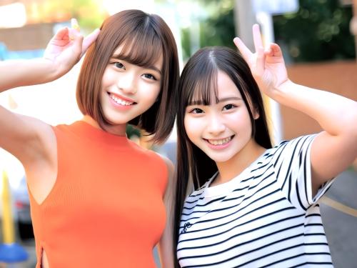 【素人ナンパ】たま～に勉強してますww初めて尽くしのハードプレイにM覚醒堕ちした女子大生コンビが乳首責め手首を拘束される