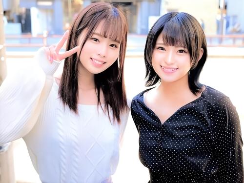 【素人ナンパ】これ？え‥ちっちゃくない!?仲良しJD友達と一緒に小さすぎるタオルに爆笑するロリスレンダー美少女が筆おろしする