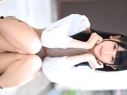【素人】パンツ脱がしてイイ!?フェラしていいか聞いてみるサラサラ黒髪のスレンダー美少女が破られたパンスト着衣でバック挿入される