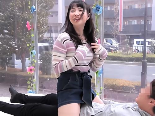 【素人ナンパ】清楚JDが男女の友情を成立させる為にマジックミラー号で素股ミッションしたら興奮した男にバックで中出しされた