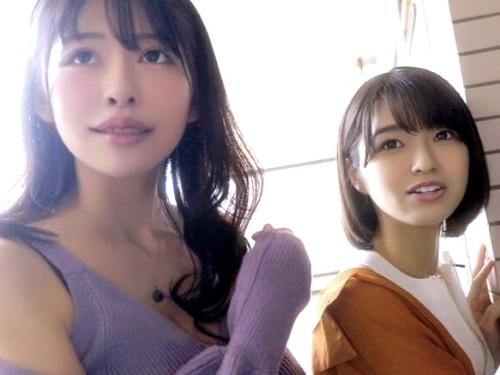 【口内射精】手紙の差出人の家凸するスレンダー美人と巨乳お姉さん２人組がベロチューやフェラ手コキしM男くんを弄ぶスケベH