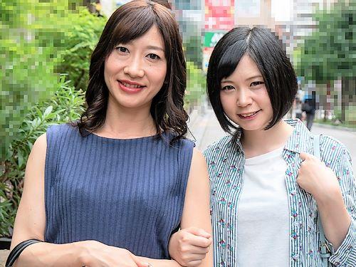 【人妻ナンパ】お父さんに秘密にしないと‥♥美人な娘と一緒に他肉棒をフェラした美熟女おばさんがデカ尻を電マ責めにされ羞恥