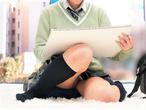 【MM号】電マ＆バイブ初体験のミニスカ制服JKロリ娘がお漏らし「めっちゃ動く…」100万円欲くて本物に挑戦【素人ナンパ】
