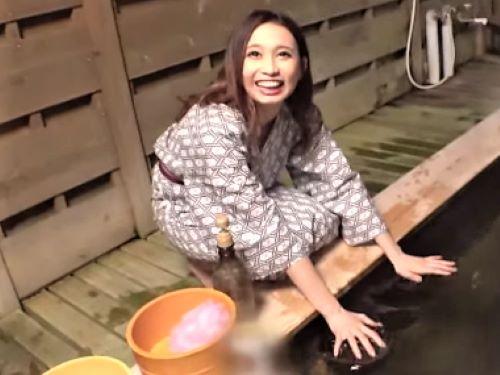 【素人ハメ撮り】ブラジャー脱ぎノーブラで浴衣着るテンションMAX無毛パイパンなセフレ巨乳ギャルと温泉宿でヤリまくった記録