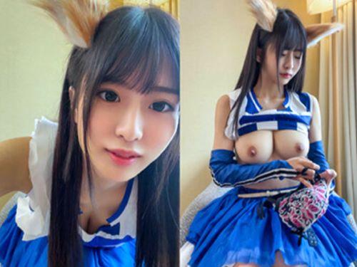 【キ◯ネダンス】バレなければ‥ww 海ぶどう頬張る某事務所に所属の現役チアが大学時代の元カレにホテルでパイズリ手コキ