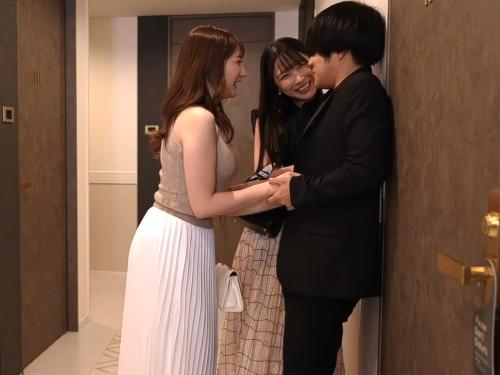 【人妻】我慢できなくなっちゃった～早くいこ～♡既婚者合コンで出会ったエロスペック超高めの男にフェラ手コキする美人奥さん