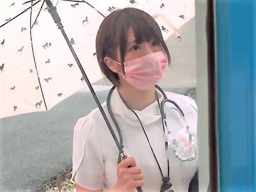 【素人ナンパ】巨乳が目立つナース服着衣でMM号に乗ったスレンダー爆乳お姉さんがアナル開発され潮吹きお漏らしエクスタシー