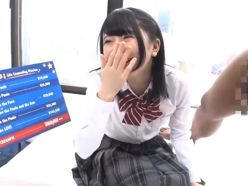 【素人ナンパ】えぇ‥声に出すの恥ずかしい//黒人デカラマ男に乳首責めクンニされたJK美少女が制服着衣で挿入され大興奮