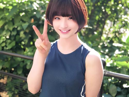 【素人ナンパ】ユニフォーム姿の陸上部JDがケツ肉プルプルの空気椅子でバランス崩しデカチン奥までズブズブぶっ挿され合体