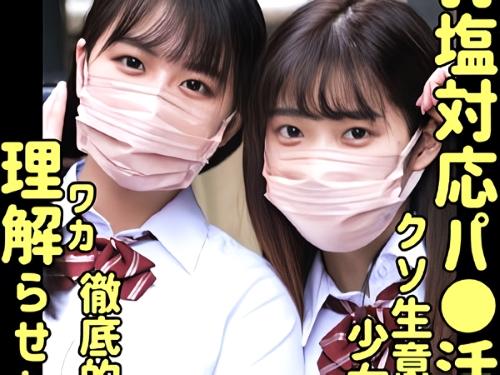 【円光】なんか‥ヤバイやつ来たww上から目線でかましてくるJK美少女２人組が乳首責め手コキでパパ活終わらそうとするが‥