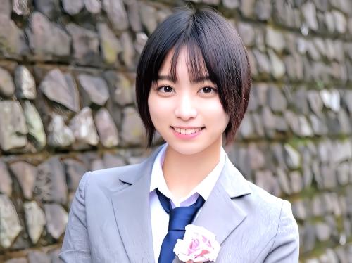 【素人ナンパ】慣れてないので‥恥ずかしい//卒業式で泣いてしまったというJKショートカット美少女が学校の教室で羞恥な素股した