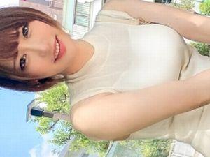 ＜人妻ナンパ＞素人☆ショートカットが可愛い子持ちママがAV出演！他人棒をフェラ＆手マンされ、不倫セックスでエロモード！