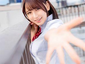 ＜巨乳JK＞制服美少女の女子高生と完全主観エッチ！可愛い顔でフェラ＆乳首舐め手コキ！おっぱい揉んでエロい着衣セックス！