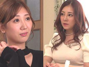 【夫婦交換】親友同士の夫を交換してNTRセックス！美人でムチムチ巨乳な人妻が他人棒フェラして激しく突かれてエロく悶絶！