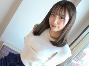 【素人】スーパー清楚美人！上目遣いがメチャ可愛い現役JDがAV出演！色白のスレンダーボディを強く抱かれパンパンセックス！