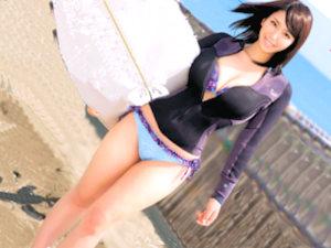 巨乳でクビレまくりのルックス良すぎるクソ可愛いサーファー娘を辱めながら生ハメ決めてしまるマンコにどぴゅどぴゅ中出し