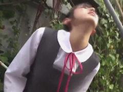『でっ‥出ちゃうぅぅうーーっ！』幼顔の優等生ＪＫに媚薬仕込んで通学路で身体ビクビク豪快スプラッシュさせてから犯したったｗ