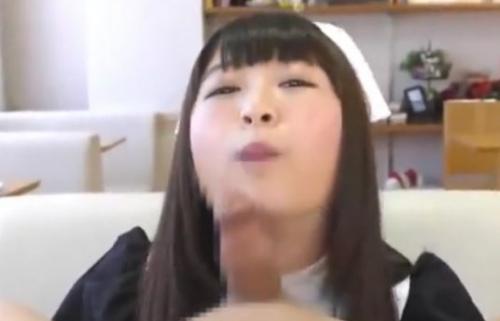 美少女メイドがベロチューもしてくれるご奉仕バキュームフェラ