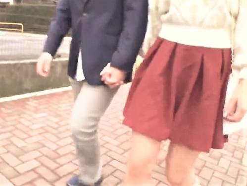 【素人ナンパ】触って舐めて彼ちん当てる企画に参加するのは清楚系JD!他人棒をフェラした美乳おっぱいお姉さんに中出し