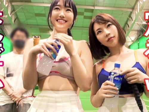 【痴女】可愛くてエロいスポーツ女子が性欲モンスターすぎ！３Pで超巨根を奪い合うビッチっぷり！勢い余ってレズプレイまで！