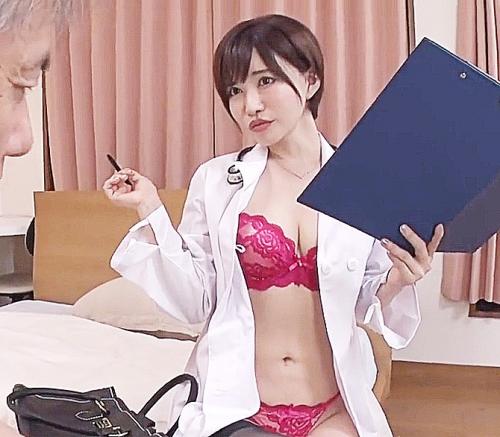 『元気ないの？♥』訪問診療の美人女医さんが白衣の下の派手下着アピールにお医者さんゴッコずらし挿入激ピス中出し 里美ゆりあ