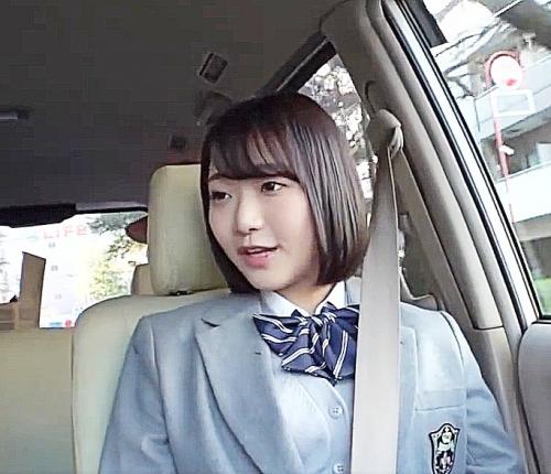 『楽しみ♥』ドライブデートで連れ出し制服美少女をコッソリホテルでハメ撮りパイパンをクンニでイラマチオから騎乗位激ピストン