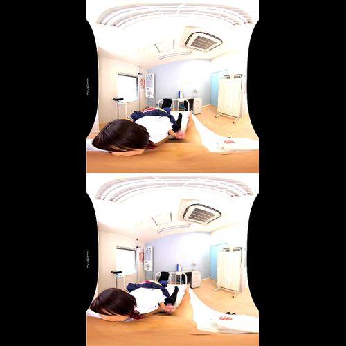 【VR】保健室で派手な下着を見せながらチンポをしごく