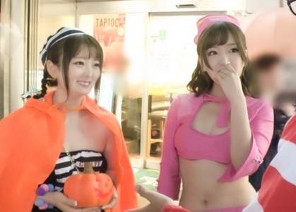 【素人ナンパエロ動画】「こんなこと初めてです...」ハロウィンで浮かれ気分のロリ系女子をナンパしホテルで勃起チンポを挿入