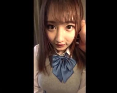 【巨乳JK動画】＜森本つぐみ＞「可愛く撮れてる？❤」半端なく可愛い巨乳JKと制服着衣のエッチをスマホで撮影！マジ抜ける！
