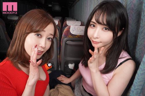静寂の東京～名古屋間の夜行バス内で淫語スペシャリスト晶エリー＆篠田ゆうペアに目をつけられたボク！