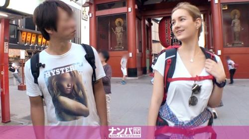 観光案内するよｗ観光地の浅草でモデル体型のスレンダー長身ロシアン美女をナンパしてセックス