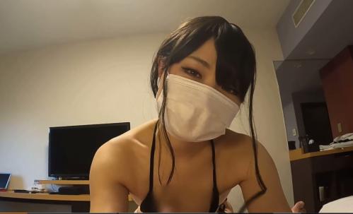 【個人撮影】マイクロビキニを着けたエステティシャンとセックス。素人マスク美女のエロエロプレイ