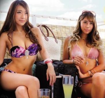 【ナンパ】海の相席居酒屋見つけた色黒ギャル達をお酒で酔わせて触ってみたら見事におマ〇コグチョグチョｗ