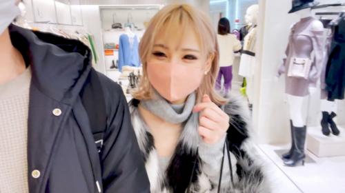 【ギャルNTR】彼氏持ち金髪Fカップ美巨乳極上スタイルのパイパン美少女の弱みにつけ込みエロ下着ずらし着衣生ハメ激ピストン