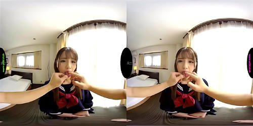 『永瀬ゆい』無言ながらも深いカイカンを欲するムードを醸し出してくる、しっとりとした舌を指先で摘まみ撫で回すと滴る唾液と共にトイキを漏らし出し、！