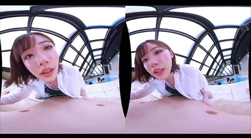 『フェラ抜き』そんな身一方的な妄想をVR化しました、巨乳美女えいみがアナタの口元に人工呼吸…至近距離でハァハァ化していくのが分かります、女性客を！